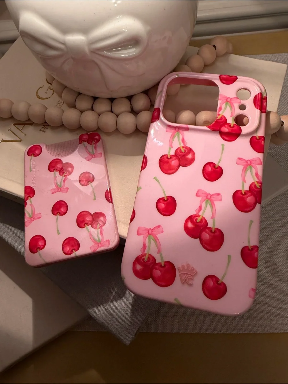 Velvet Caviar iPhone 17 Pro Cherry Case & MagSafe Wallet